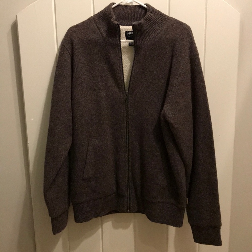Stussy Brown Zip Up Jacket